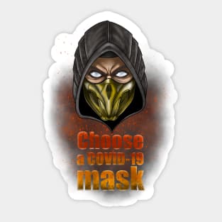 Choose a COVID-19 mask Sticker